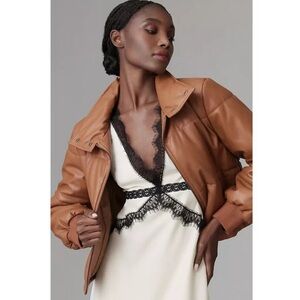 Anthropologie Brown Puffer Jacket